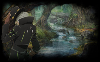 Man black jacket looking stream - a black jacket free wallpaper