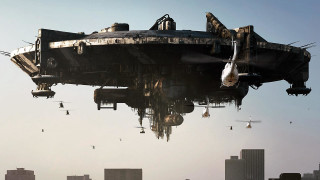 Military aircraft city skyline helicopter - biopunk free wallpaper