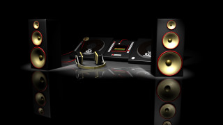 Speakers remote control black background - remote free wallpaper