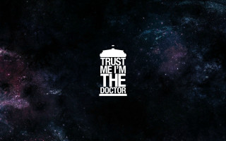Doctor standing space trust me - science fiction free wallpaper
