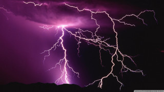 Purple sky lightning bolt mountain 2 - a purple sky free wallpaper