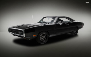 Black muscle car studio gray 2 - cafer bater free wallpaper