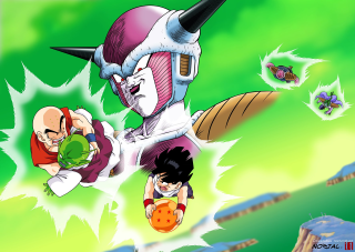 Dragon demon fight cartoon green - other character free wallpaper