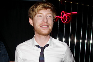 Man white shirt tie neon - free portrait wallpaper