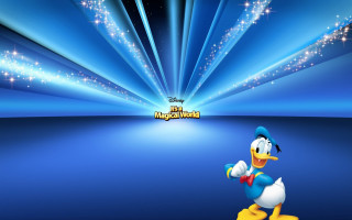 Cartoon character blue background stars 2 - a hologram free wallpaper for desktop