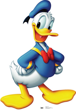 Cartoon duck blue hat yellow - character free wallpaper