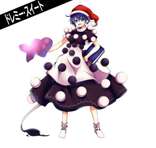 Cartoon polka dot dress red - purple free wallpaper