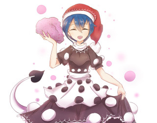 Woman dress doughnut red hat - a pink object free wallpaper