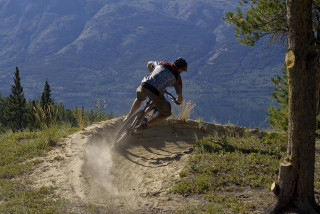 Man bike dirt road forest 2 - derek hill free wallpaper