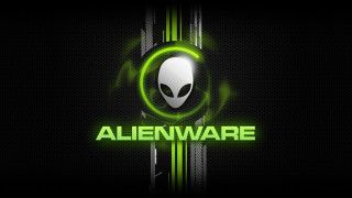 Alienware logo green glow face - alien free wallpaper