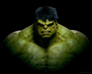 Hulk looking camera eyes open - angry free wallpaper