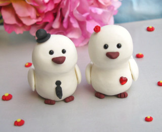 White birds red hearts pink - red heart free wallpaper