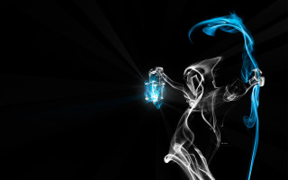 Woman blue dress blue umbrella 2 - a blue umbrella free wallpaper