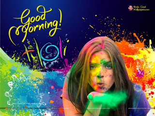 Colorful woman paint face hands - good free wallpaper