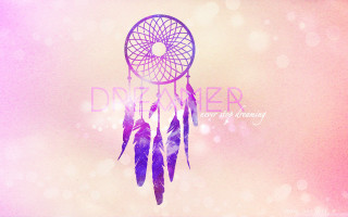 Dream catcher feathers pink purple 2 - eve disher free wallpaper