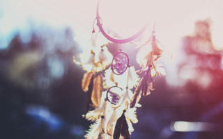 Wind chime feathers beads sunshine - florianne becker free wallpaper