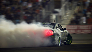 Person riding car smoke crowd - a photo free wallpaper