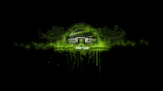 Green black background logo - biomechanical free wallpaper