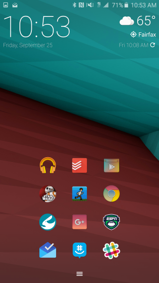 Cell phone icons clock close - a screenshot free wallpaper