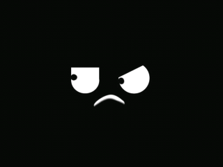 Sad face dark frown eyes - angry free wallpaper