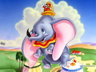 Cartoon elephant pink elephant train - a cartoon elephant free wallpaper