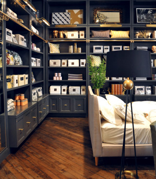 Bedroom bed bookshelf corner lamp - a lamp free wallpaper
