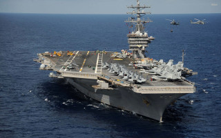 Aircraft carrier ocean ships helicopter - other ship free wallpaper
