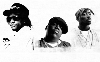 Three men white background black - photo of them free wallpaper