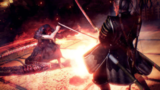 Couple people armor street fire - bloodborne free wallpaper