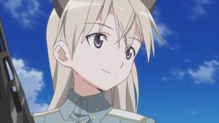 Anime character blonde hair cat - a blue sky free wallpaper