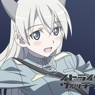 Anime character sword cat ears - a blue background free wallpaper