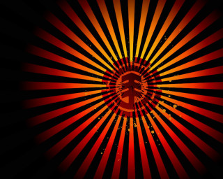 Red yellow bitcoin black stripe - constructivism free wallpaper