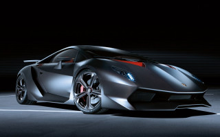 Silver sports car dark room 23 - a red stripe free wallpaper