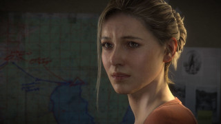 Woman ponytail looking camera map - ultra realistic face free wallpaper