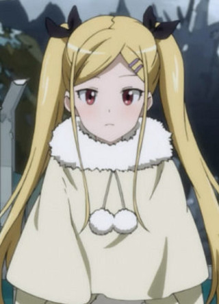 Blonde girl cat ears snowy - front free wallpaper