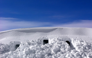 Snow hill landscape mountain ocean - hill free wallpaper