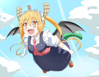 Woman flying dragon back dragon - ayo free wallpaper
