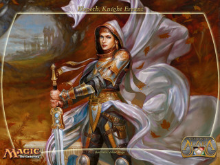 Woman armor sword shield white - chris rallis free wallpaper