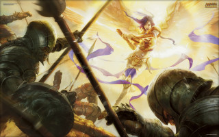 Woman sword demon back painting 2 - other person free wallpaper
