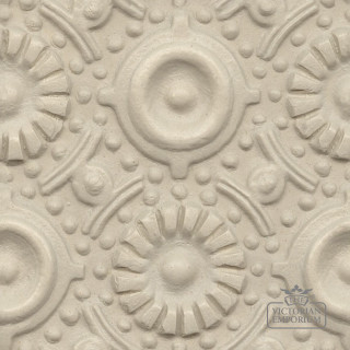 White wall pattern circular design - a flemish baroque free wallpaper