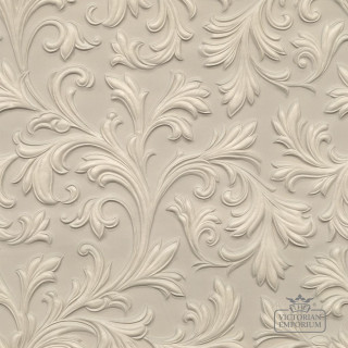 White wall flower pattern crown - neoclassicism free wallpaper