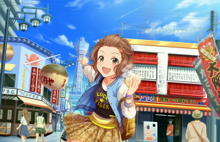 Girl skirt walking street building - the street in front free wallpaper