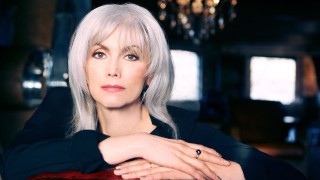 Woman white hair black shirt - white hair free wallpaper