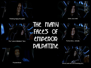 Emperor palpatine faces series caption - a sery of images free wallpaper