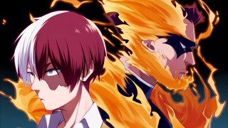 Red hair blue eyes anime - autodestructive art free wallpaper