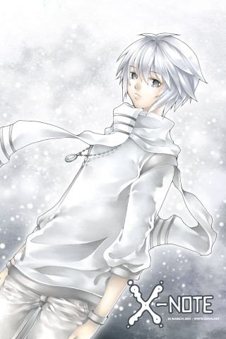 Anime character white hair white - a white outfit free wallpaper