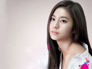 Woman longhair white shirt pink 2 - a pink flower free wallpaper