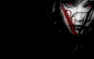 Woman blood face blood face - dark fantasy art free wallpaper
