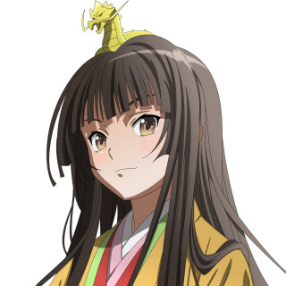 Girl long hair dragon head - the camera free wallpaper