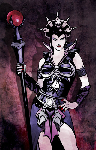 Woman costume sword ball demon - dark fantasy art free wallpaper